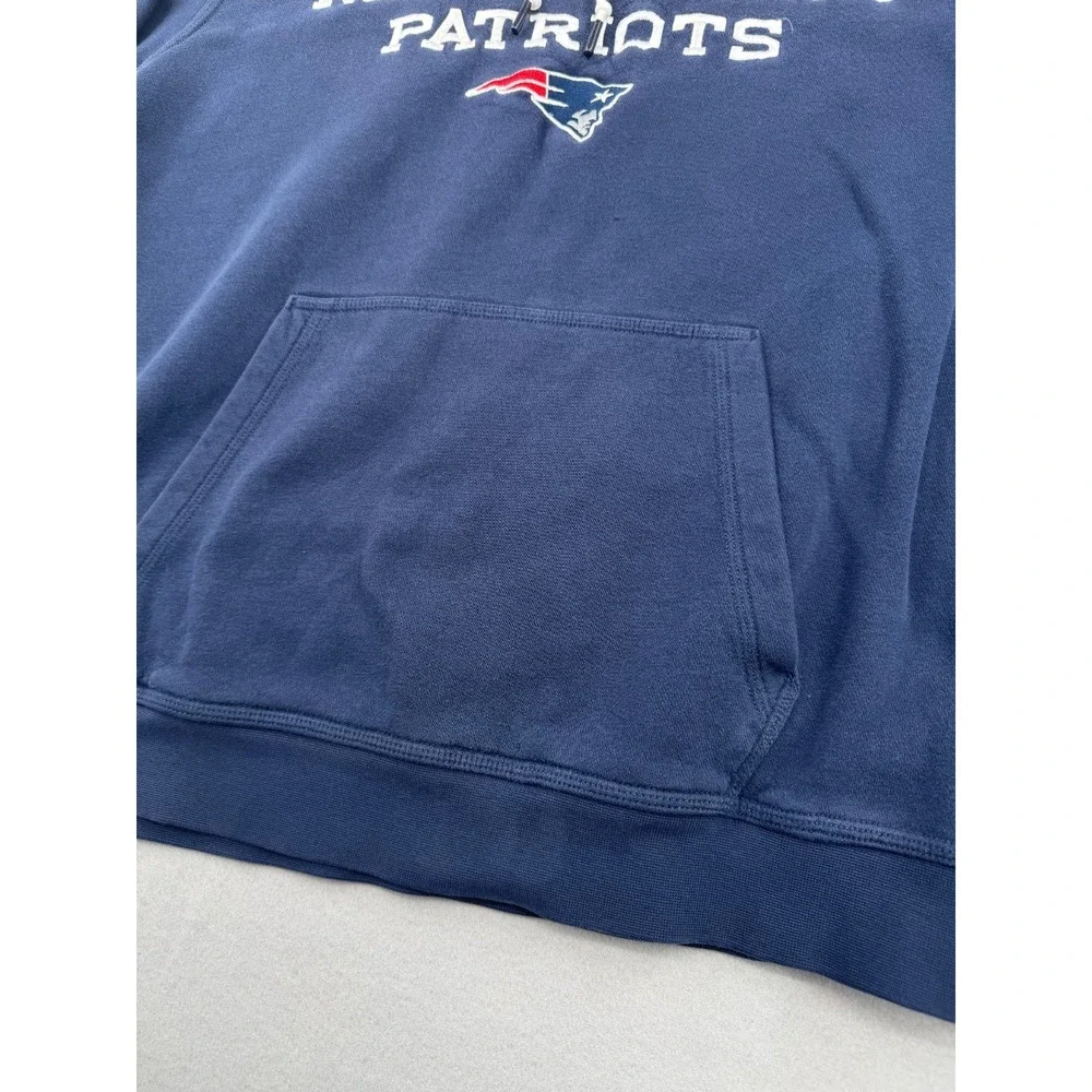 Nike New England Patriots NFL Football Pullover Hoodie Navy Blue Men L Blokecore